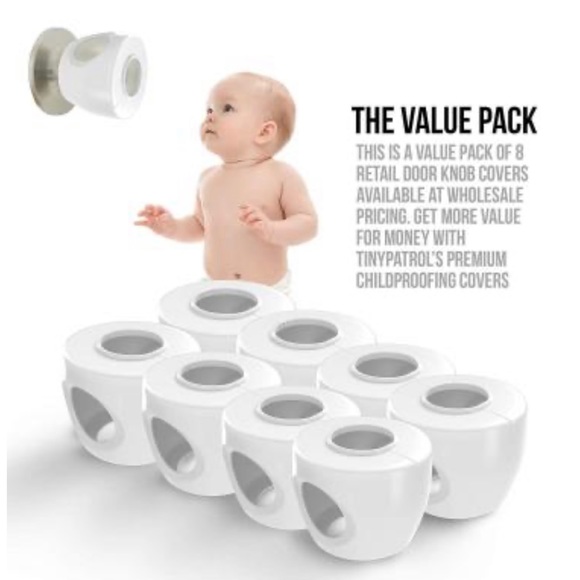 Tiny Patrol - Baby Safety Childproof Door Knob Cover (8-pack) - Picture 5 of 8